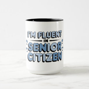 Caneca Senior Funnies FALO FLUENTE CIDADÃO SENIOR