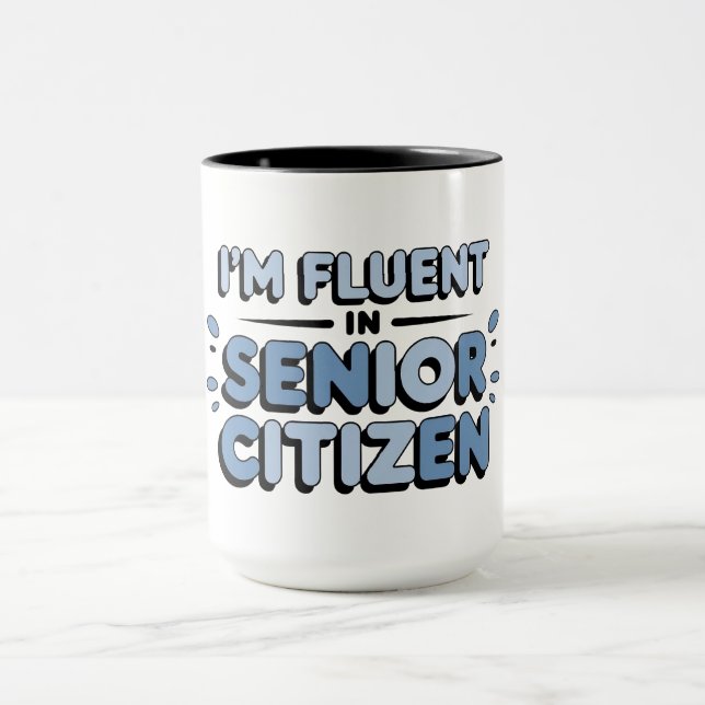 Caneca Senior Funnies FALO FLUENTE CIDADÃO SENIOR (Centro)