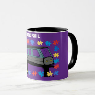 Caneca Sensor do Autismo do Comboio Monorail Aspergers