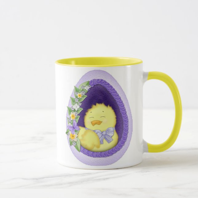 Caneca Sentado Bonito Ovo da Janela (Direita)