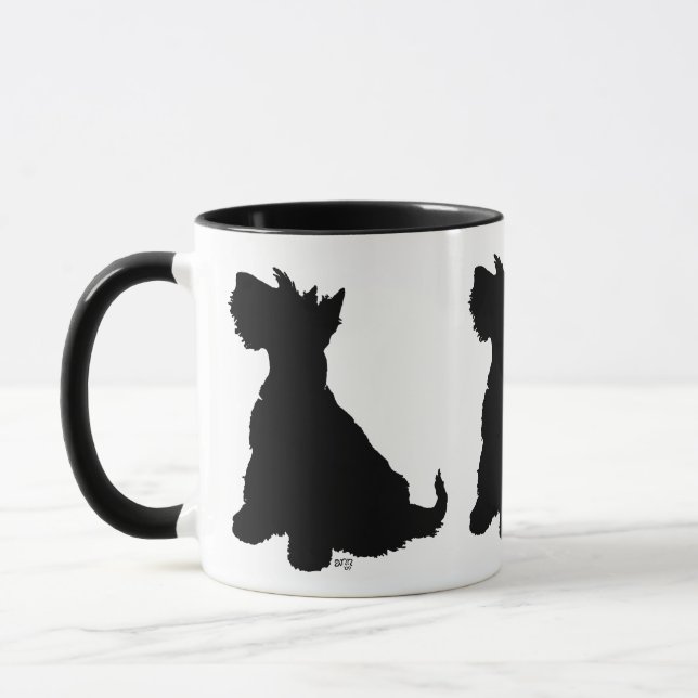 Caneca Sentado Scottie Dog (Esquerda)