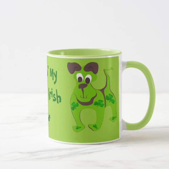 Caneca Sentindo Meu Lado Irlandês Divertido (Direita)
