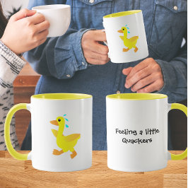 Caneca Sentindo um pouco de Humor de Pato Quackers
