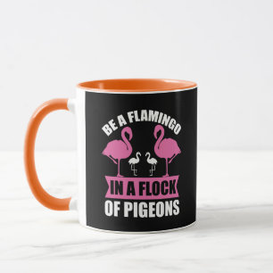 Caneca Ser Flamingo Num Bando De Pombos-18716