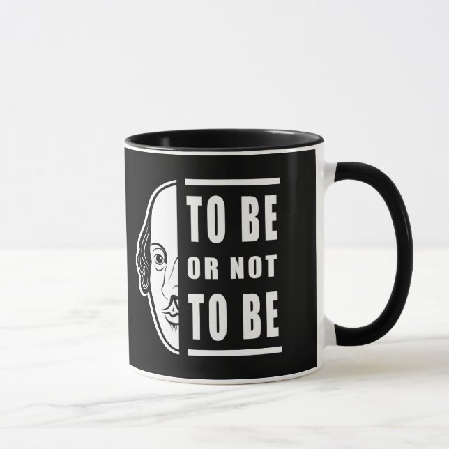 Caneca Ser Ou Não Ser Shakespeare Cita Thespian (Direita)