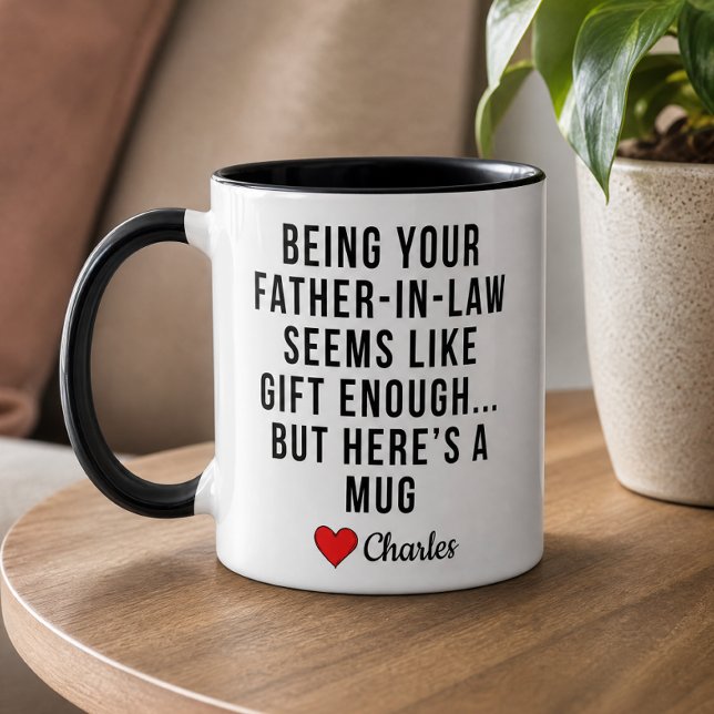 Caneca Ser pai político parece ser um presente suficiente (Criador carregado)