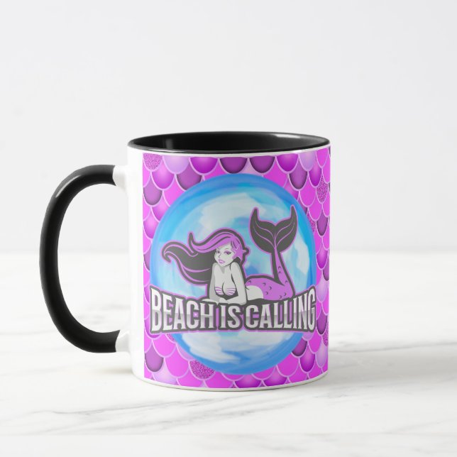 Caneca Sereia - Cama Roxo (Esquerda)