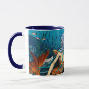 Caneca Sereia com golfinho