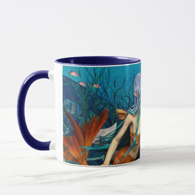 Caneca Sereia com golfinho (Esquerda)