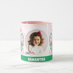 Caneca Sereia de Natal rosa Crianças Fotografias Chocolat