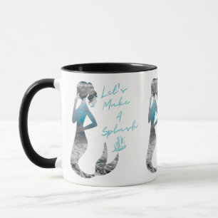 Caneca Sereia do Oceano Vamos Fazer um Splash