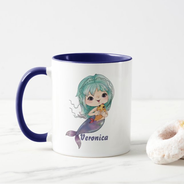 Caneca Sereia do precioso (Com Donut)