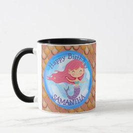 Caneca Sereia, Feliz Natal, PINK CACHORRO
