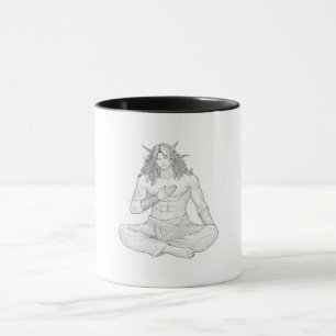 Caneca Serene Elf Warrior   Fantasy Anime Character Art