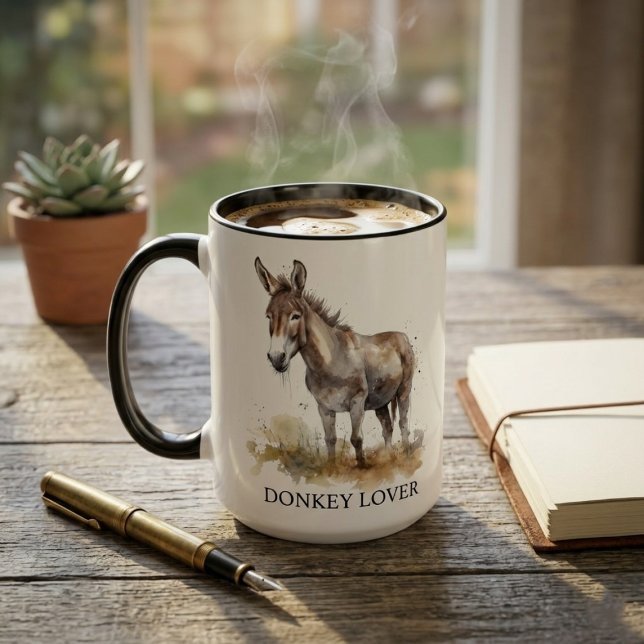 Caneca Serenidade Burro Encantador, personalizado (Criador carregado)