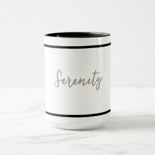 Caneca Serenidade design Minimalista - Personalizável
