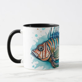 Caneca Série Aquarela: Peixe-Leão