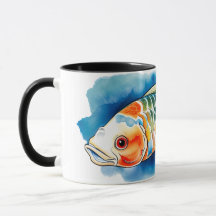 Série Aquarela: Peixes Koi