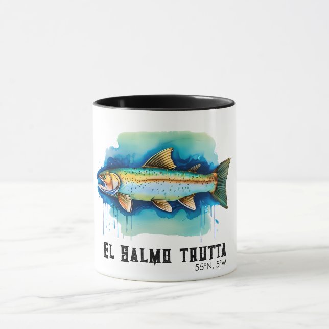Caneca Série Aquarela: Truta/Salmão (Centro)