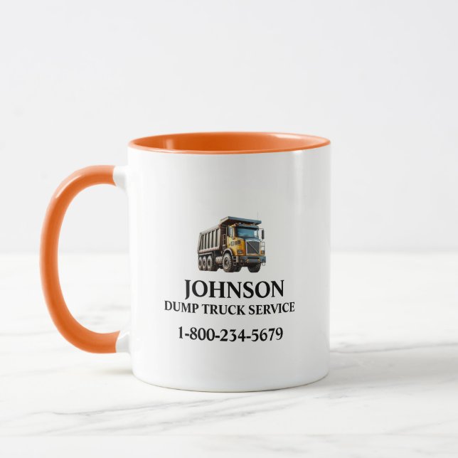 Caneca Serviço Profissional de Caminhão Basculante (Esquerda)