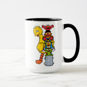 Caneca Sesame Street Amigos da Sesame Street Posam