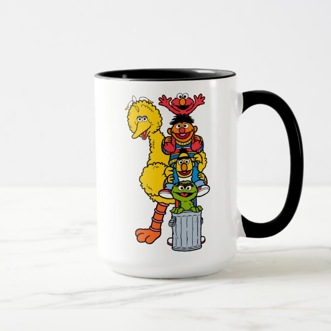 Caneca Sesame Street | Amigos da Sesame Street Posam (Direita)