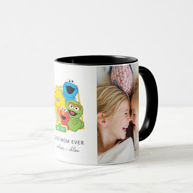 Caneca Sesame Street Pals| Melhor Mãe - Foto (Frente Esquerda)