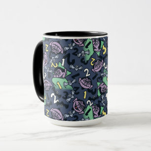 Caneca Sésamo Sésamo Conde von Count Doodle Pattern