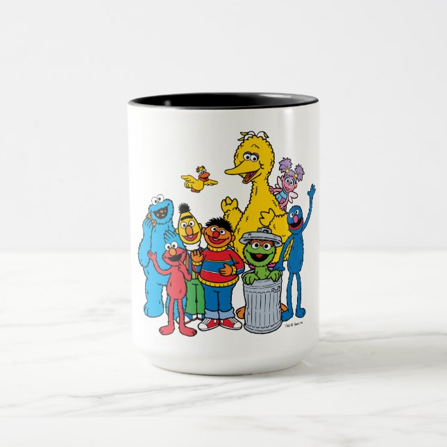 Caneca Sésamo Street Pals acenando (Centro)