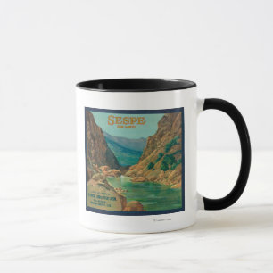 Caneca Sespe LabelFillmore alaranjado, CA