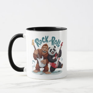 Caneca Sessão Do Rock And Roll Big Foot E Panda Jam
