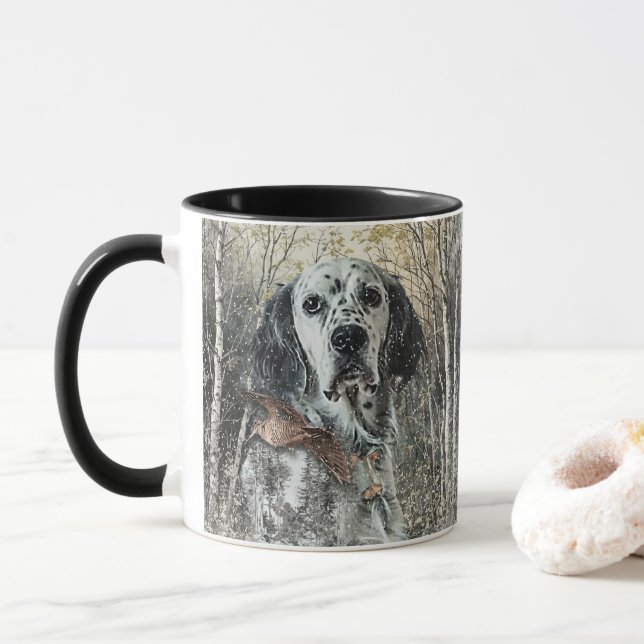 Caneca Setter Inglês  (Com Donut)