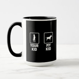 Caneca Seu Filho, Meu Filho Engraçado Touro Terrier