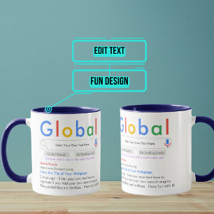 Caneca Seu Próprio Mecanismo De Pesquisa Engraçado 11oz