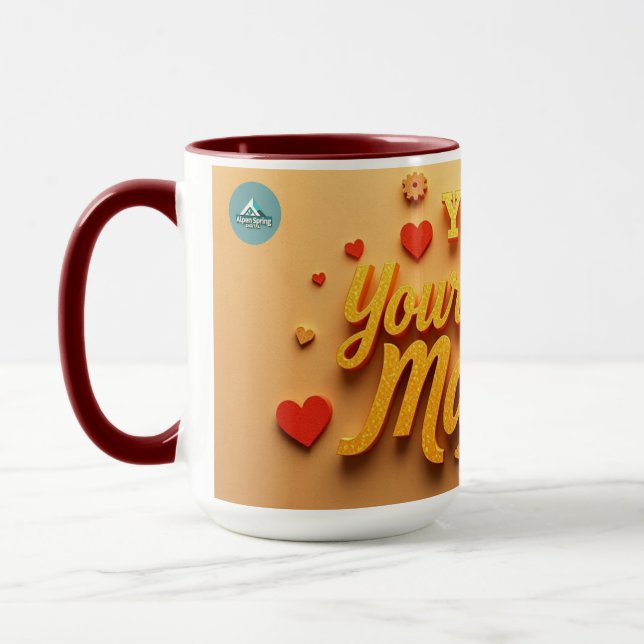 Caneca Seu Trabalho Árduo é Notado | Luxo Gratidão (Esquerda)