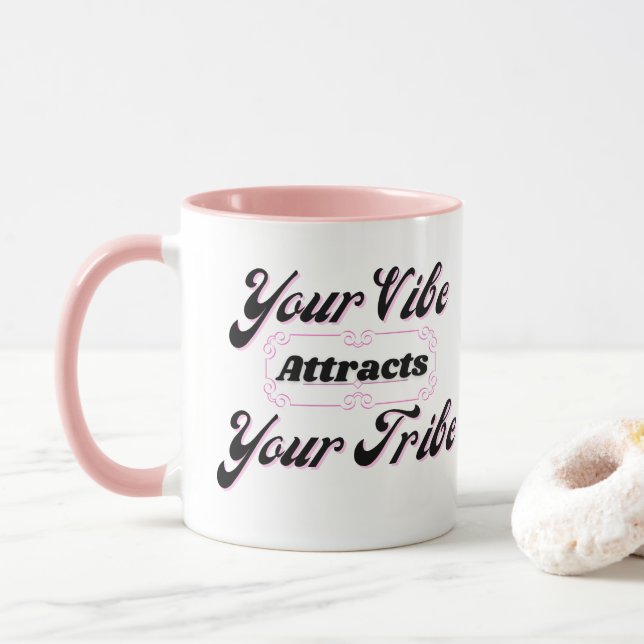 Caneca Seu Vibe Atrai Sua Tribo (Com Donut)