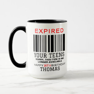 Caneca Seus Adolescentes Expiraram Personalizado, 20º Ani