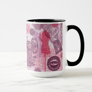 Caneca Sewing da campainha do vintage