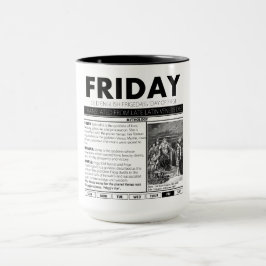 Caneca SEXTA-FEIRA & O MITO ATRÁS DELE:  um de sete copos