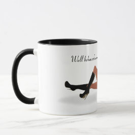 Caneca Sexy Brunette Pinup Girl Sleing Coffee Mug