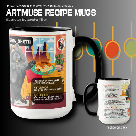 Caneca SHADY SKETTI Chow Art Muse Recipe 