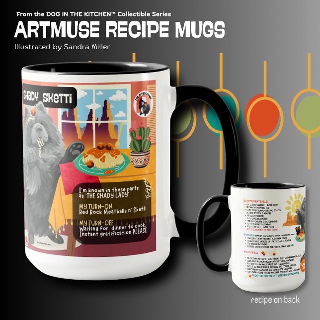 Caneca SHADY SKETTI Chow Art Muse Recipe  (Criador carregado)