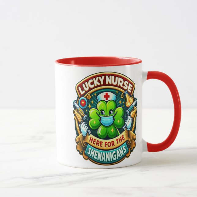 Caneca Shamrock Adorned Lucky Nurse shenanigan (Direita)