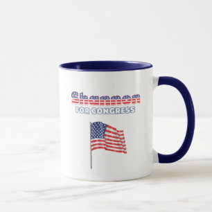 Caneca Shannon para a bandeira americana patriótica do