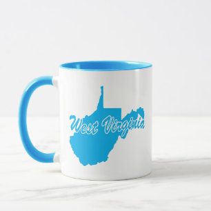 Caneca Shape Mug do Estado da Virgínia Ocidental