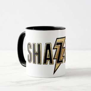 Caneca SHAZAM! Logotipo Dourado