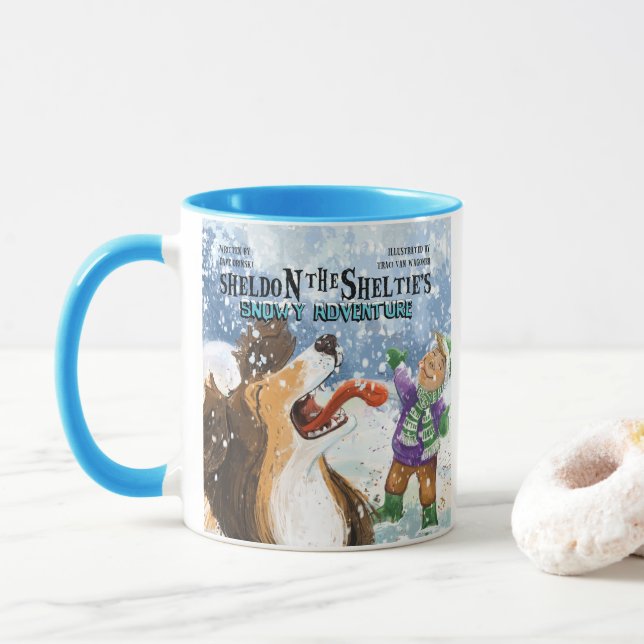 Caneca Sheldon o Sheltie (Com Donut)
