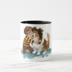 Caneca Sheltie e Boy Dog Hug
