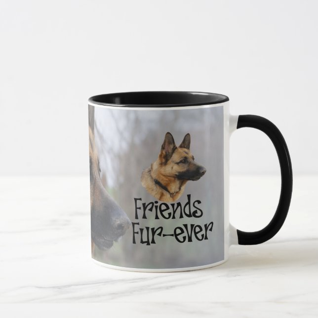 Caneca sheperd “Friends Ever” taça de transformação (Direita)