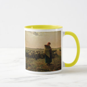Caneca Shepherdess com seu rebanho, 1863